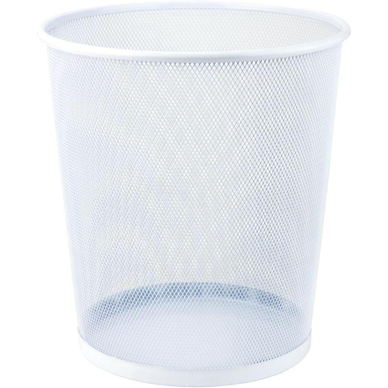 Кошик для паперу Axent 2119-21-A, металева сіточка, 12 л, білий